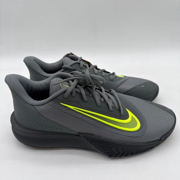 Nike Precision VII 7 Smoke Grey Voly Black Men 11 Basketball Shoes HJ9153-004